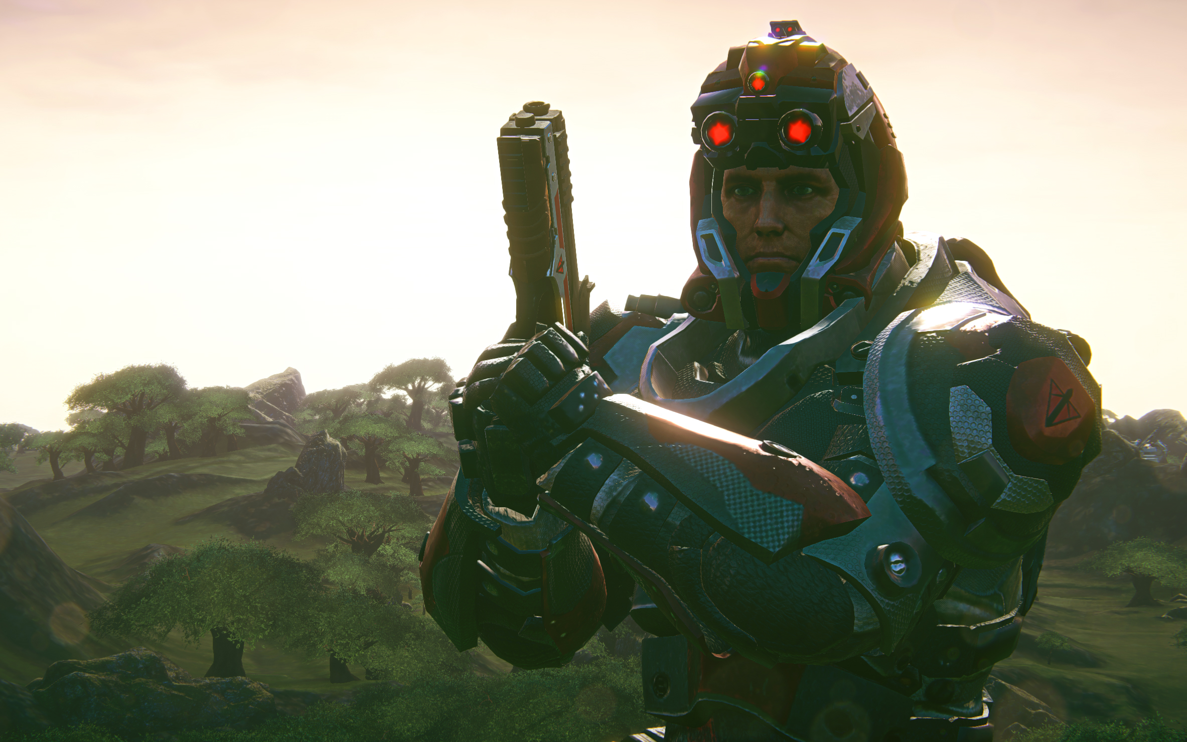 Retracted Predator Helmet