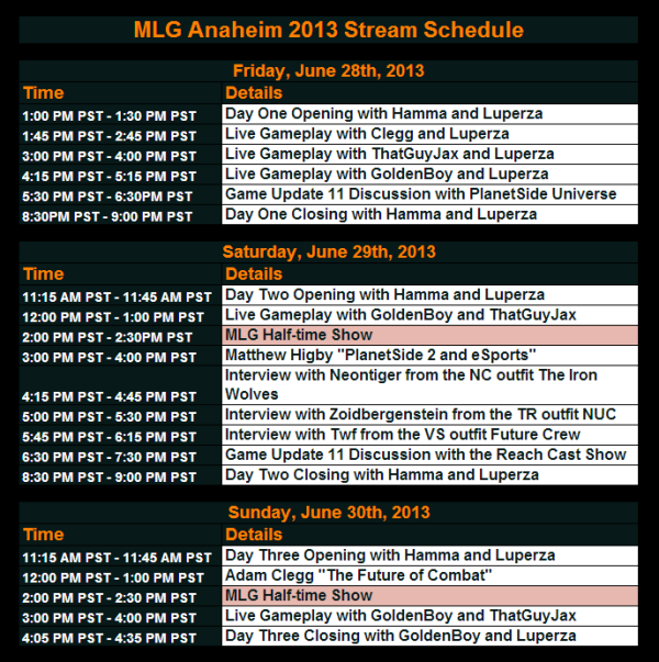 Stream Schedule Stream Schedule