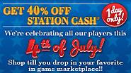 PC Players! Celebrate July 4th with 40% OFF STATION CASH!