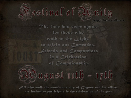 Festival of Unity Flier