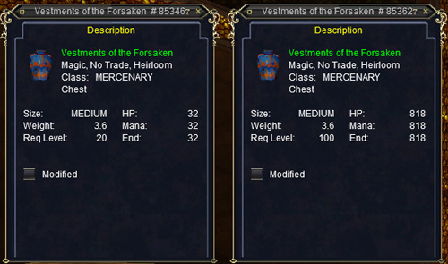 Vestments of the Forsaken