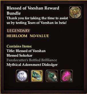 Blessed of Veeshan Reward Bundle Blessed of Veeshan Reward Bundle