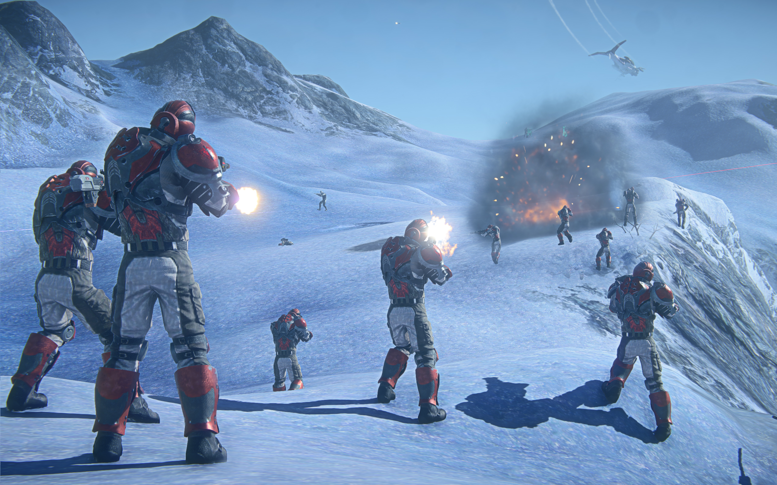 PlanetSide 2 squad combat