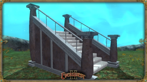 Winter Chateau Stairs by Neko Zero