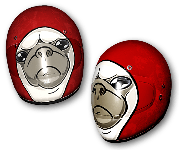 ANGRYPUG Motorcycle Helmet (Uncommon)