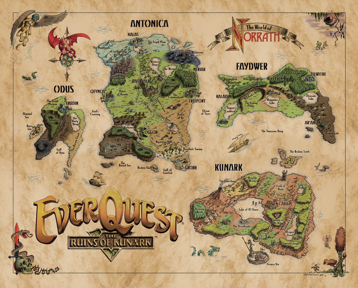 Kunark Map Kunark Map