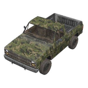 Camo Pickup Truck