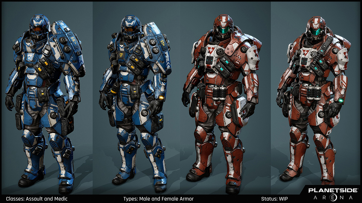 PlanetSide Arena - Class Armor