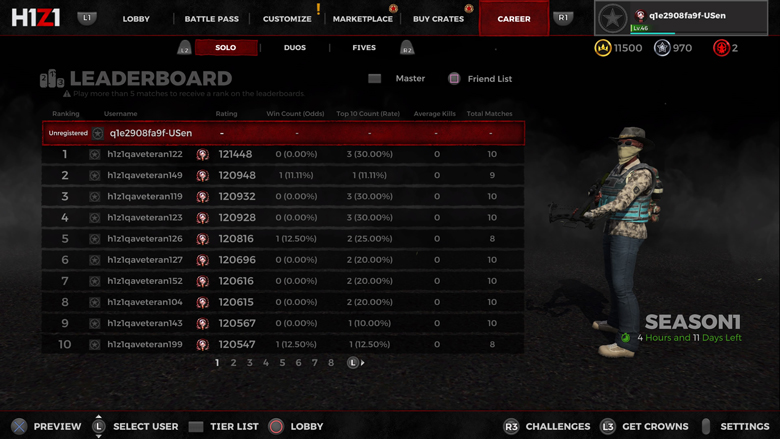 Season 3 Update: Ranked Leaderboards | H1Z1 | Royale | Auto Royale