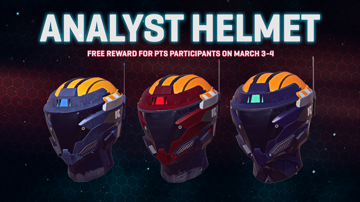 Join us on PTS and Earn a Free Analyst Helmet!