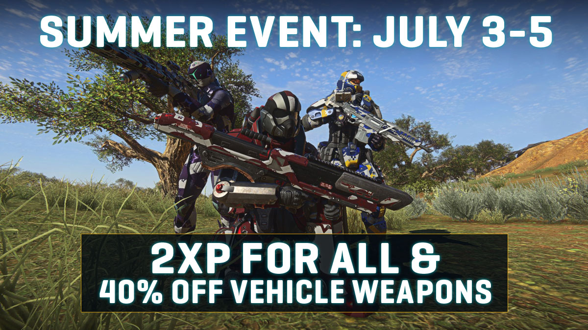 Celebrate Summer with Double XP & 40% OFF all Vehicle Weapons!