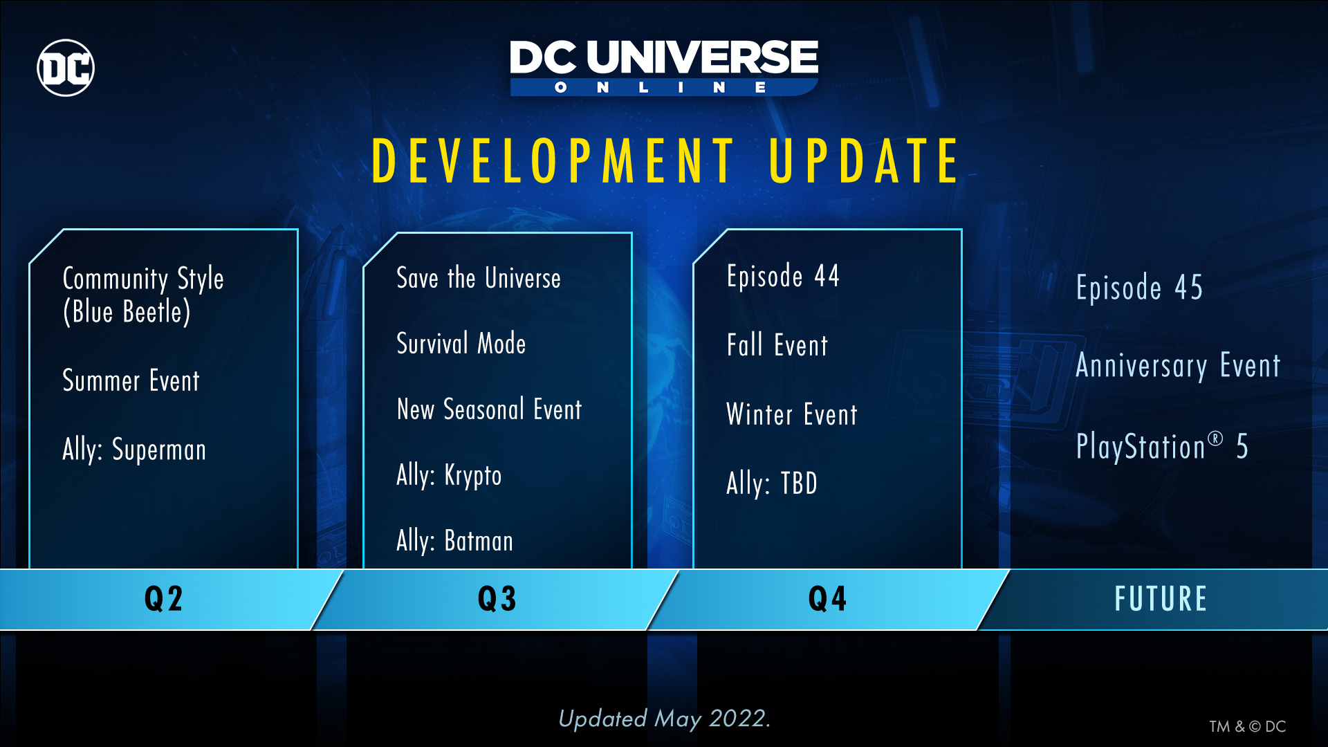 DCUO Development Update - May 2022