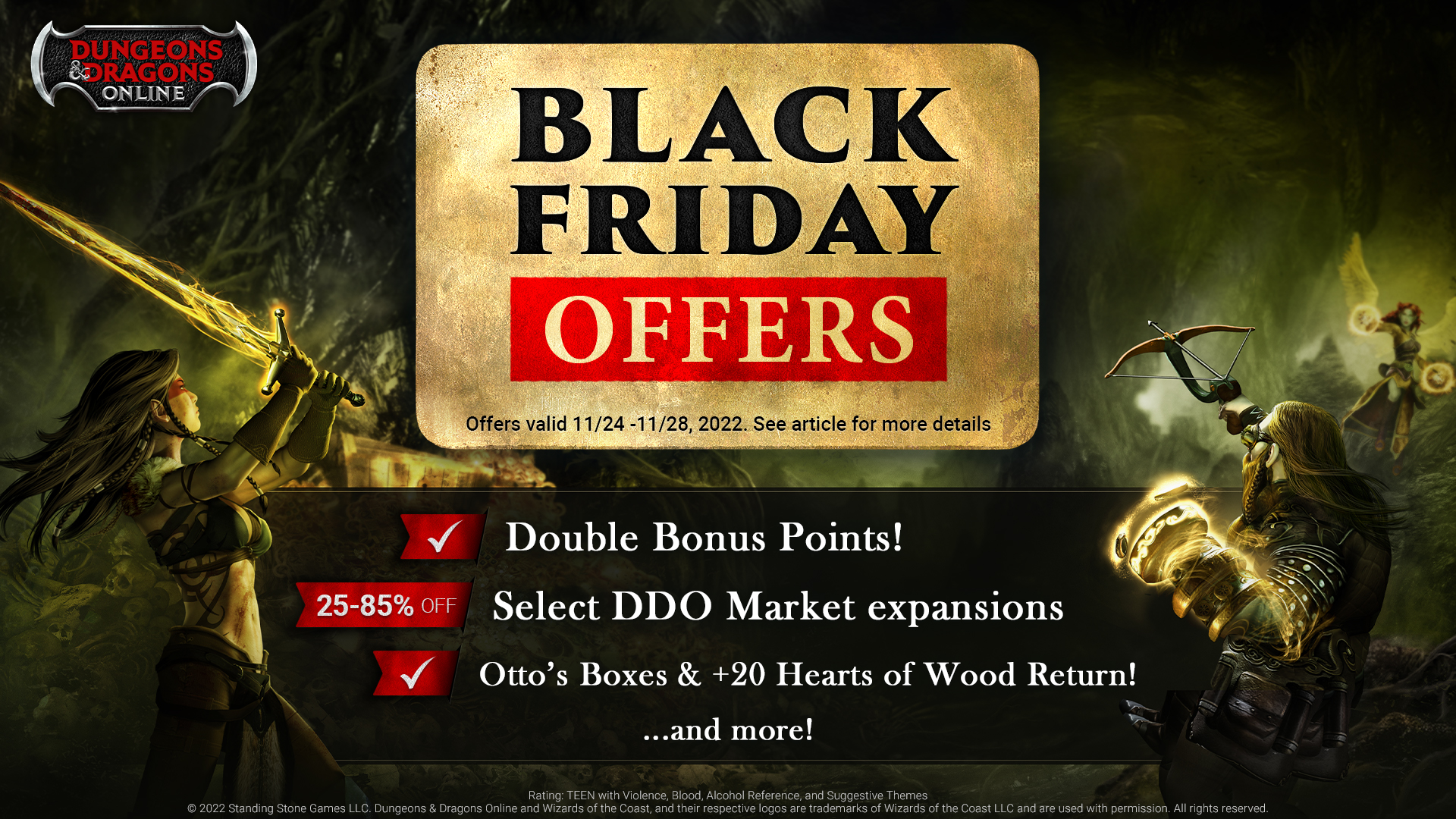 Black Friday Sale Call Of Duty Black Friday Sales 2022: DDO Store and DDO Market Deals! | Dungeons
