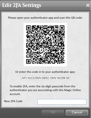 Two-Factor Authentication on Magic Online! | Magic: The Gathering Online
