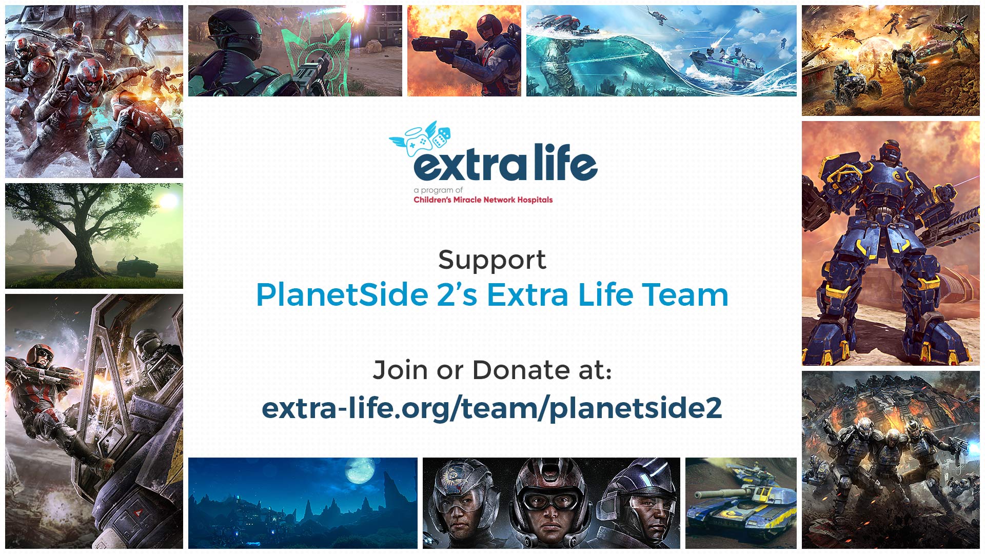 PlanetSide 2 Extra Life fundraising event!