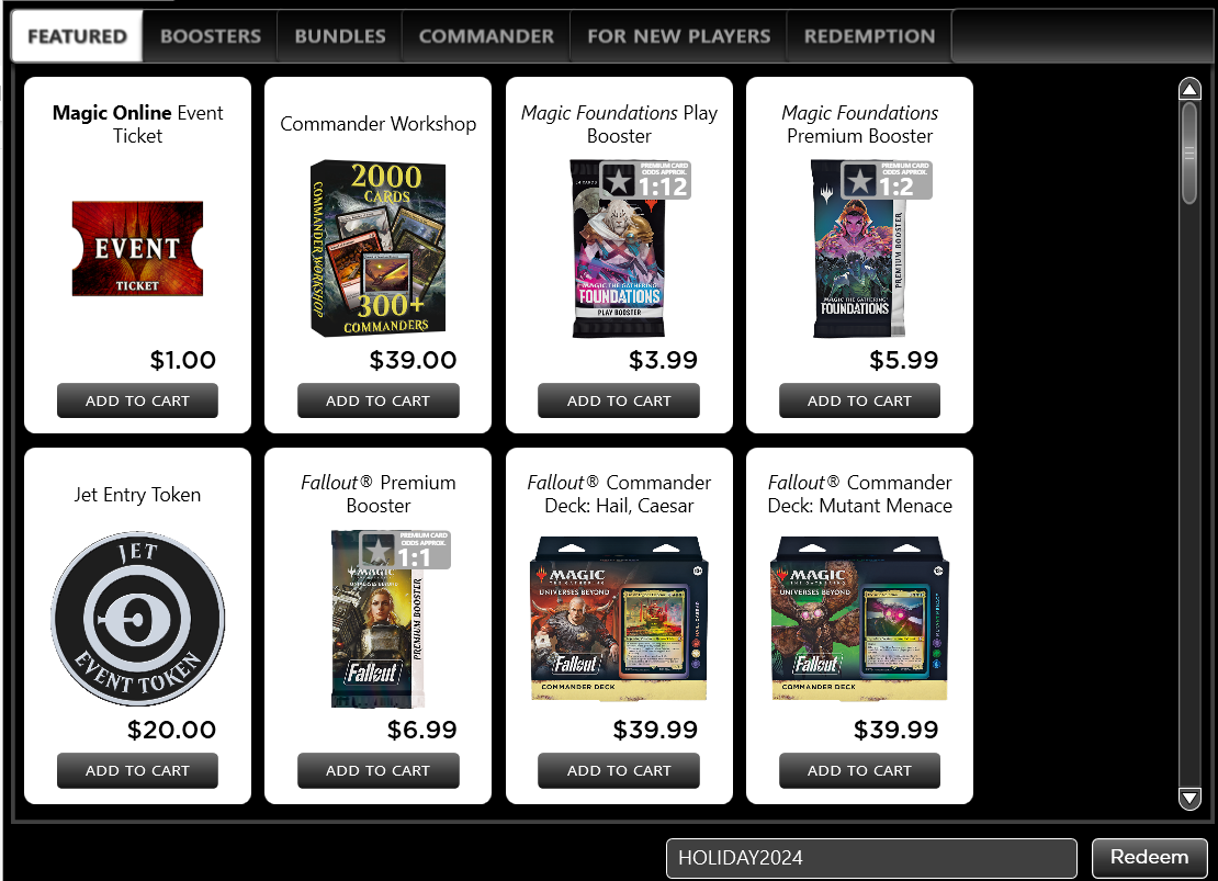 Holidays 2024 on Magic Online | Magic: The Gathering Online