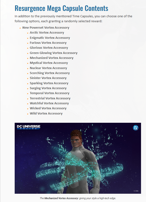 Vortex Resurgence Mega Capsule | DC Universe Online Forums